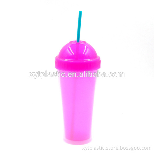 Double wall double plastic cup,double wall drink plastic cup,drink cup plastic